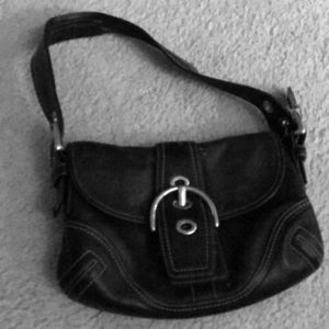 Black Leather Coach Bag